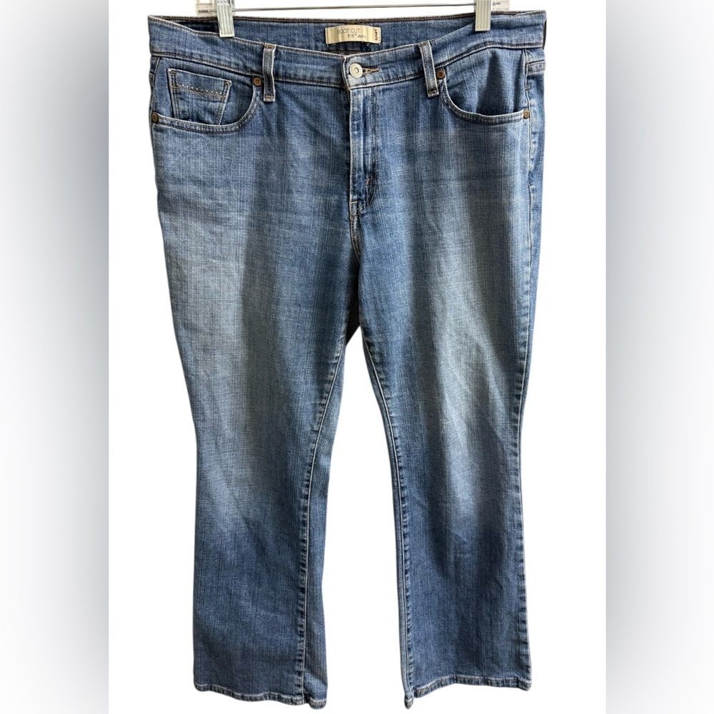 LEVI’S 515 WOMEN’S BOOTCUT JEAN SIZE 14 BLUE DENIM CLASSIC FIT - Picture 2 of 7